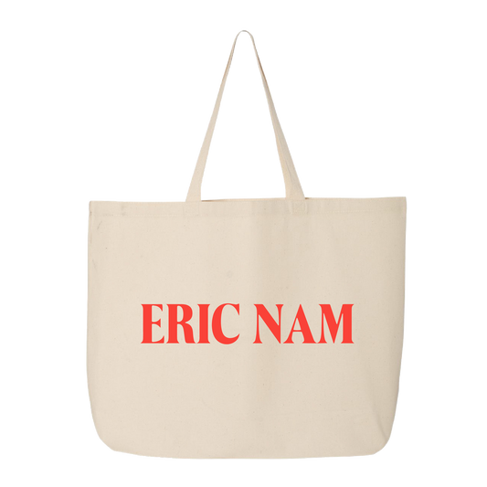 There and Back Again canvas tote bag back Eric Nam