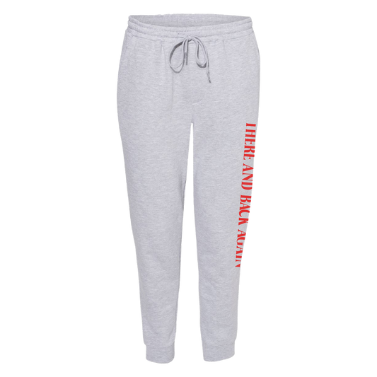 There and Back Again red and gray sweatpants Eric Nam